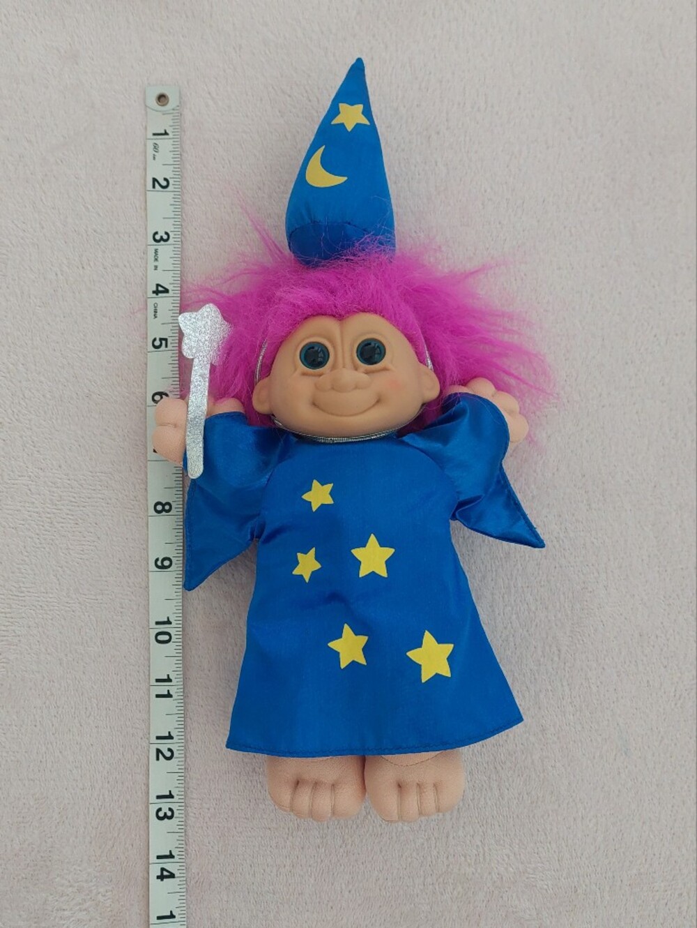 RUSS BERRIE "MY LUCKY WIZARD" Troll Doll - Picture 8 of 9